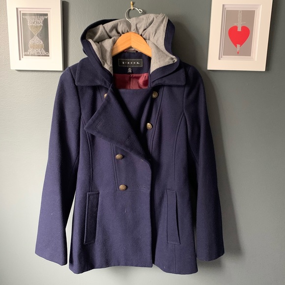 Hooded peacoat - Picture 3 of 4